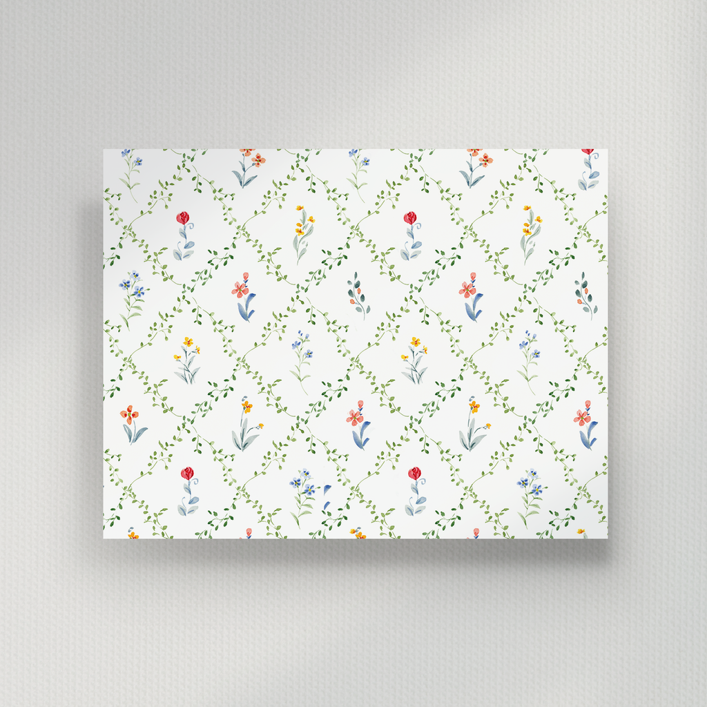 Monogram Script Personalized Notecard