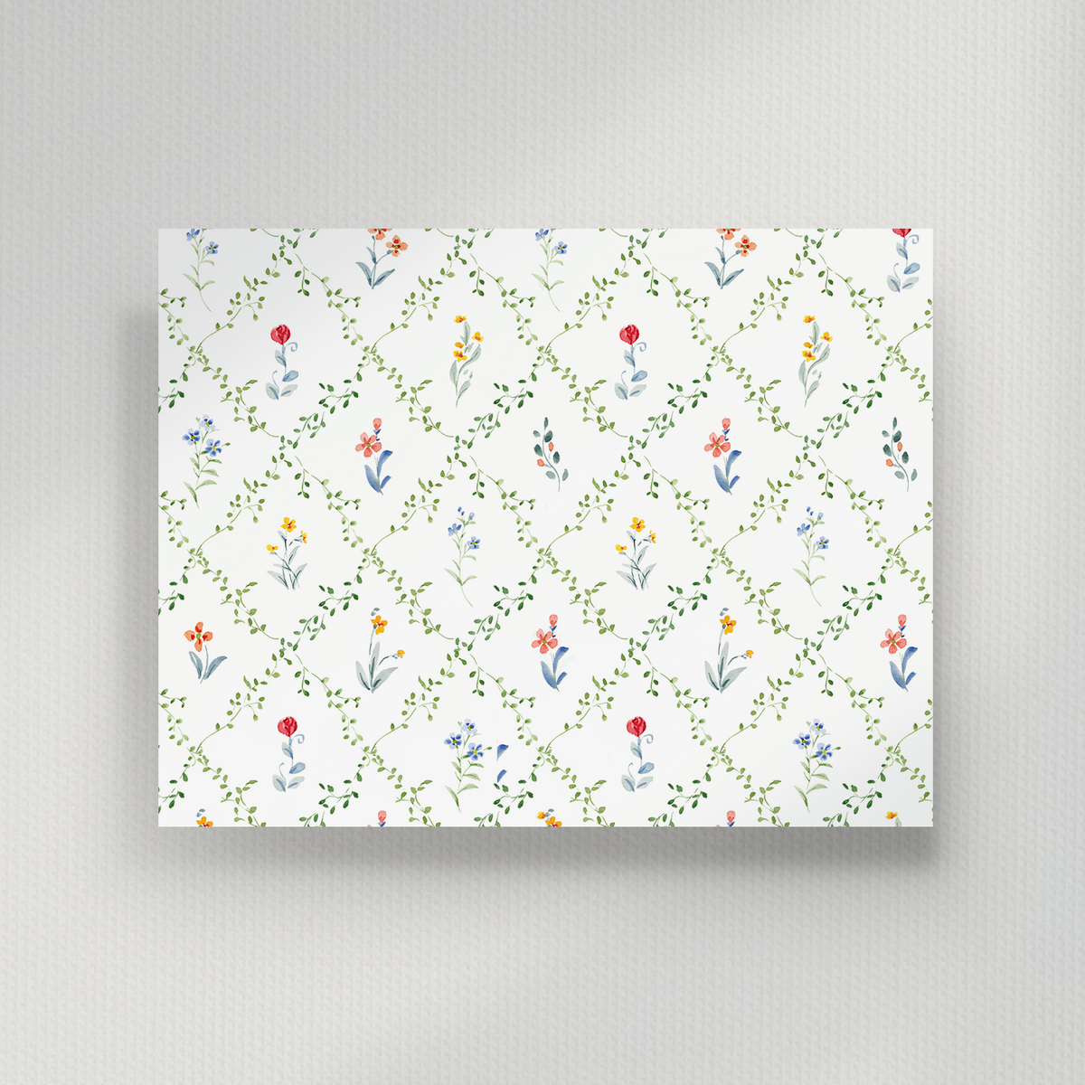 Monogram Script Personalized Notecard