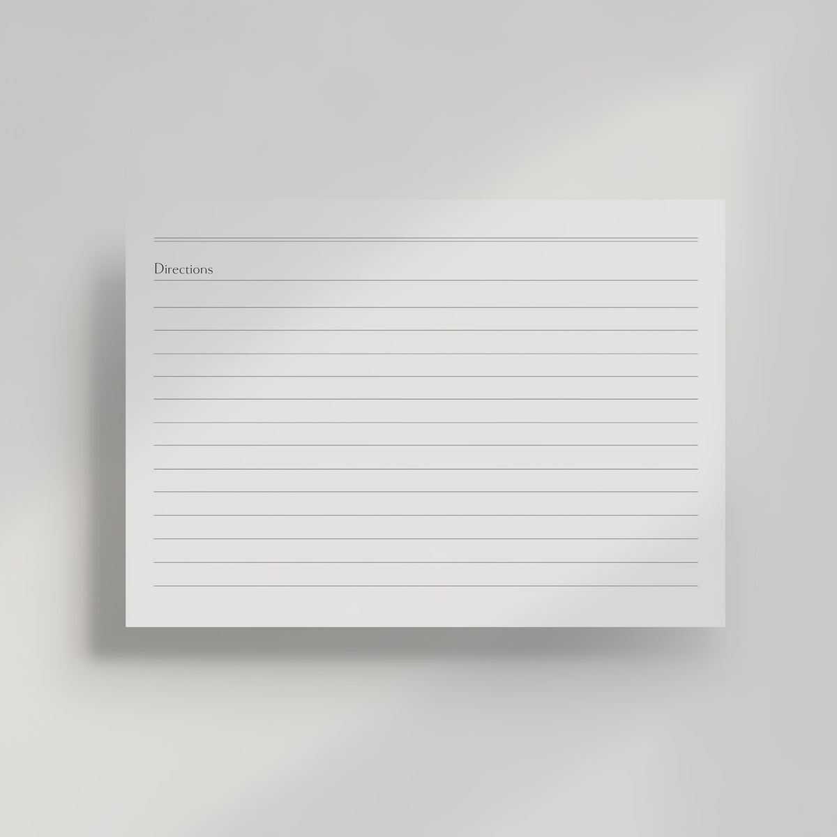 Simple Recipe Card