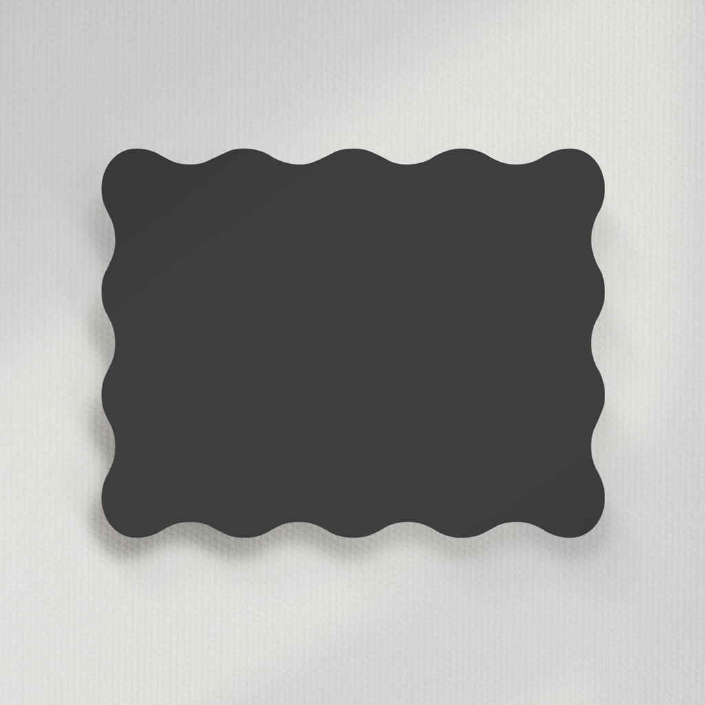 Modern Serif Wavy Notecard