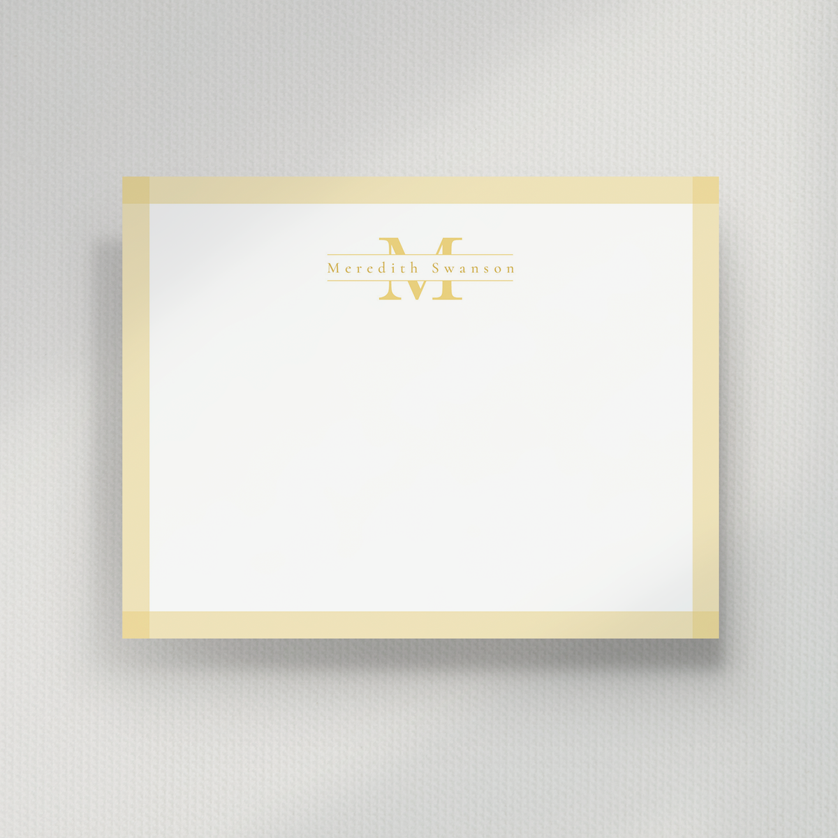 Monogram Classic Notecard