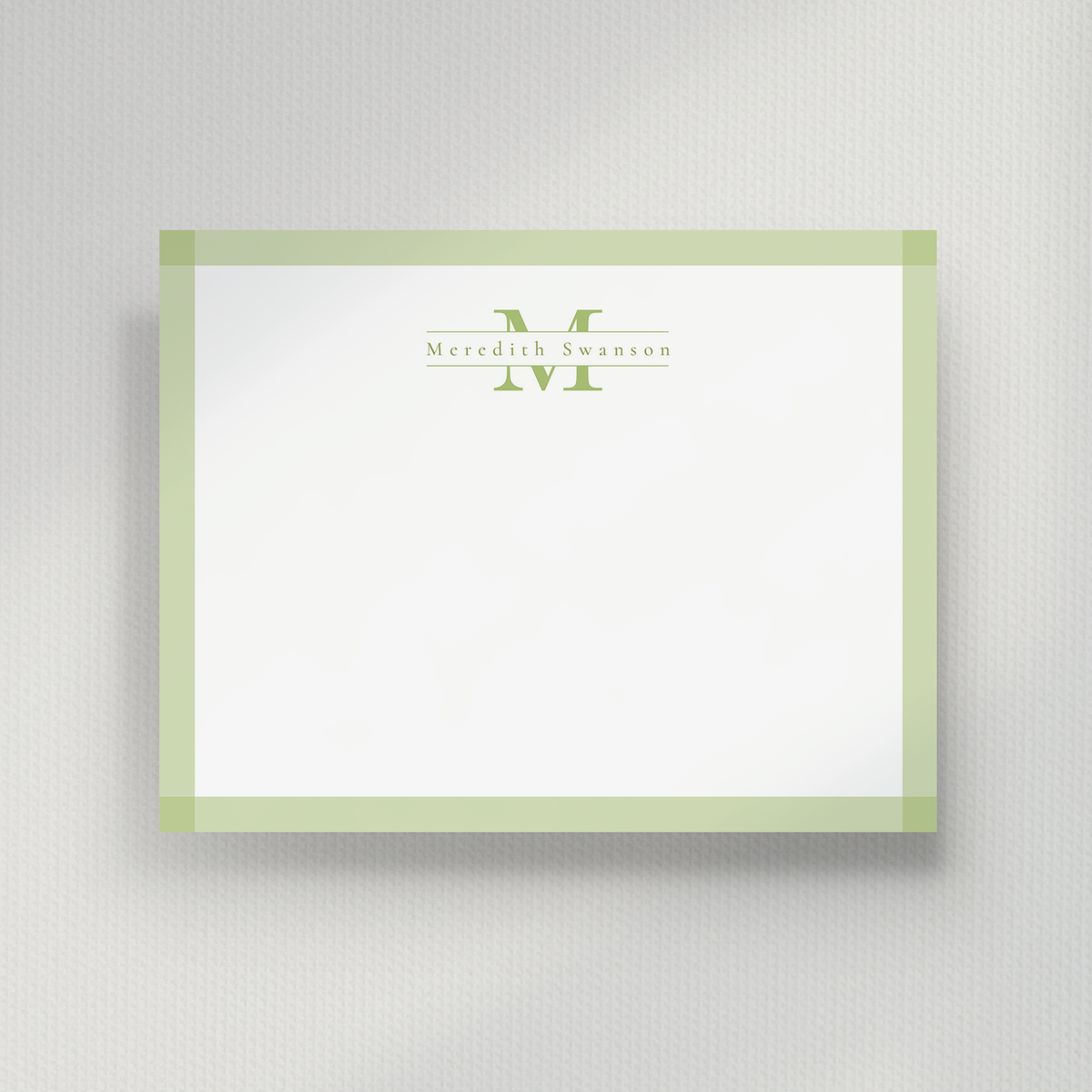 Monogram Classic Notecard
